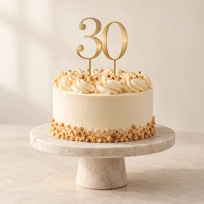 The Milestone Topper, concept photograph