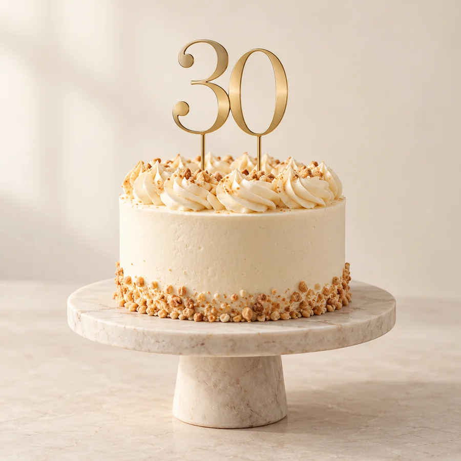 The Milestone Topper, concept photograph