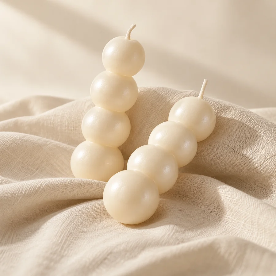 The Pearl Candle Pair, concept photograph
